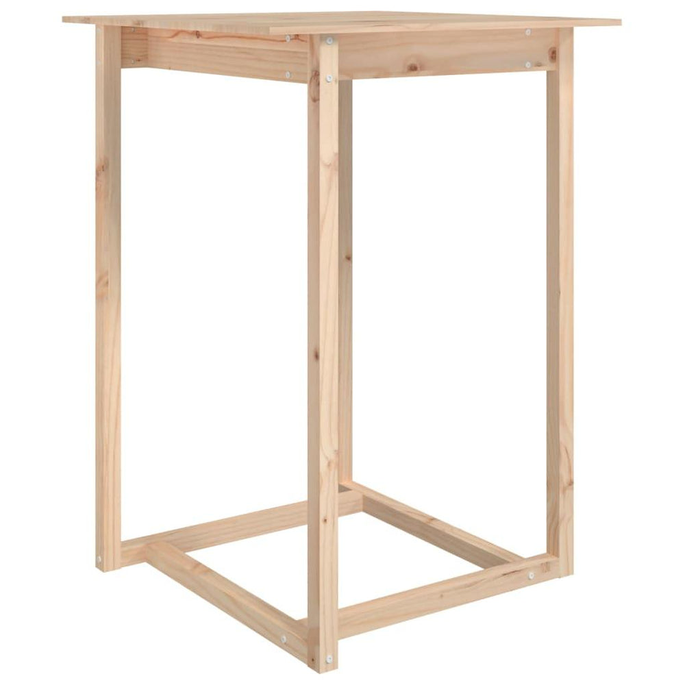 Baro stalas, 80x80x110cm, pušies medienos masyvas