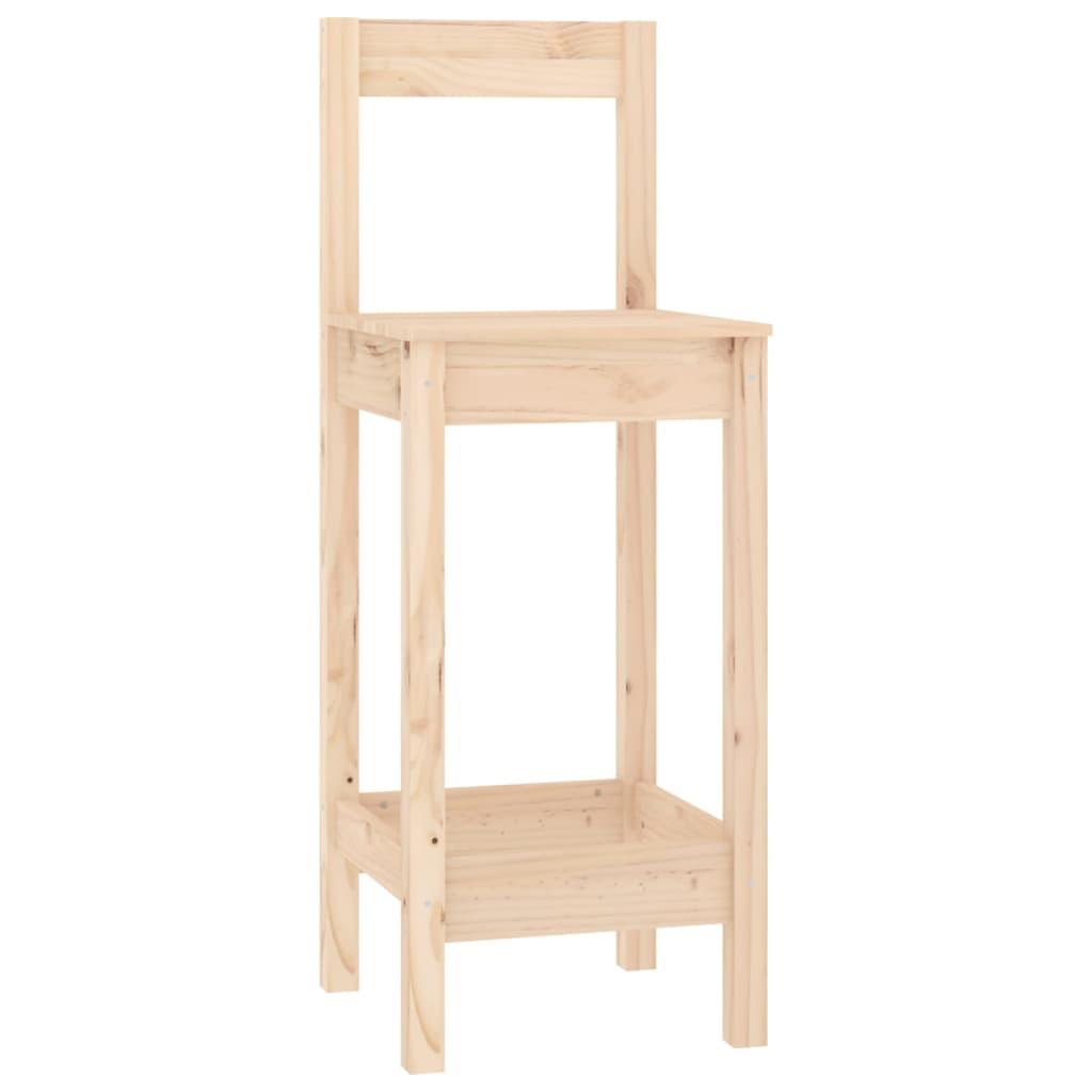 Baro kėdžių komplektas, 6vnt., pušies medienos masyvas