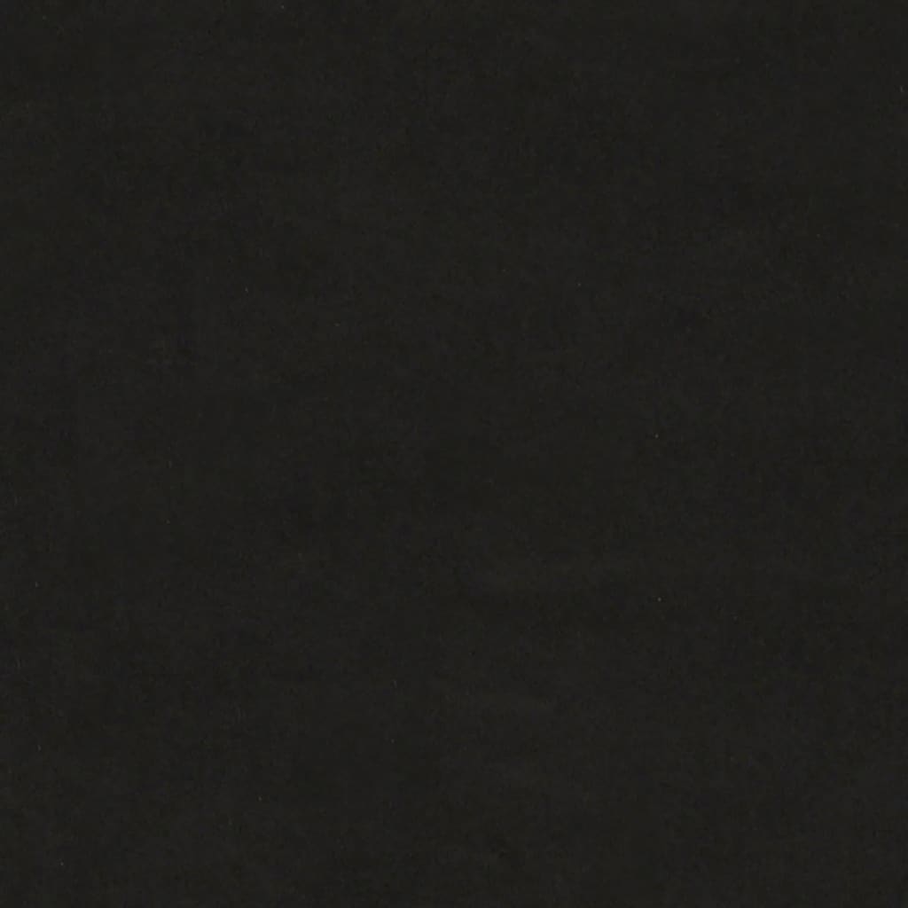 Suoliukas, juodos spalvos, 110x40x49cm, aksomas