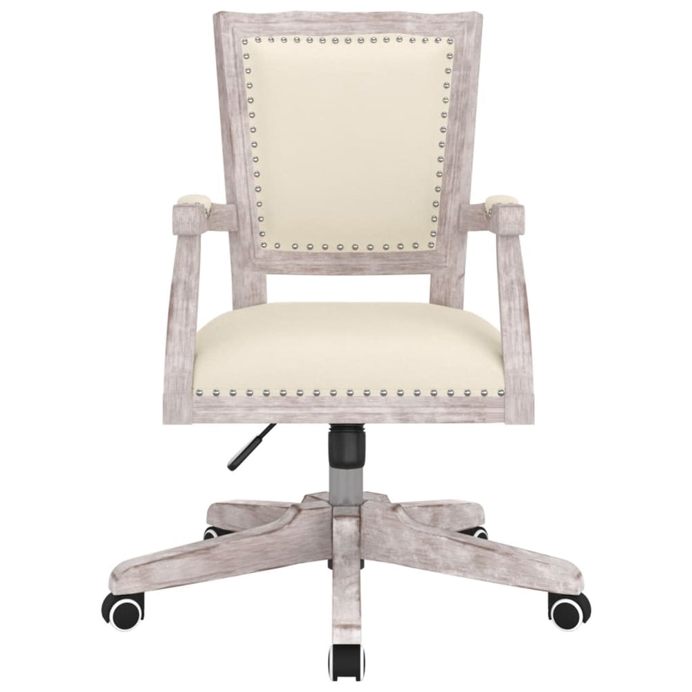 Pasukama biuro kėdė, smėlio spalvos, audinys