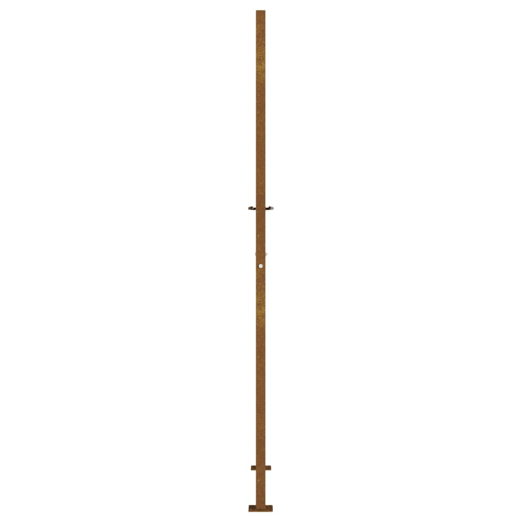 Sodo vartai, 105x205cm, corten plienas, medžio dizaino