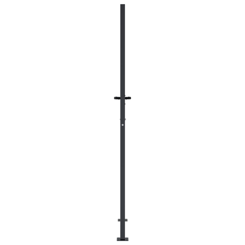 Sodo vartai, antracito, 105x205cm, plienas, kvadratų dizaino