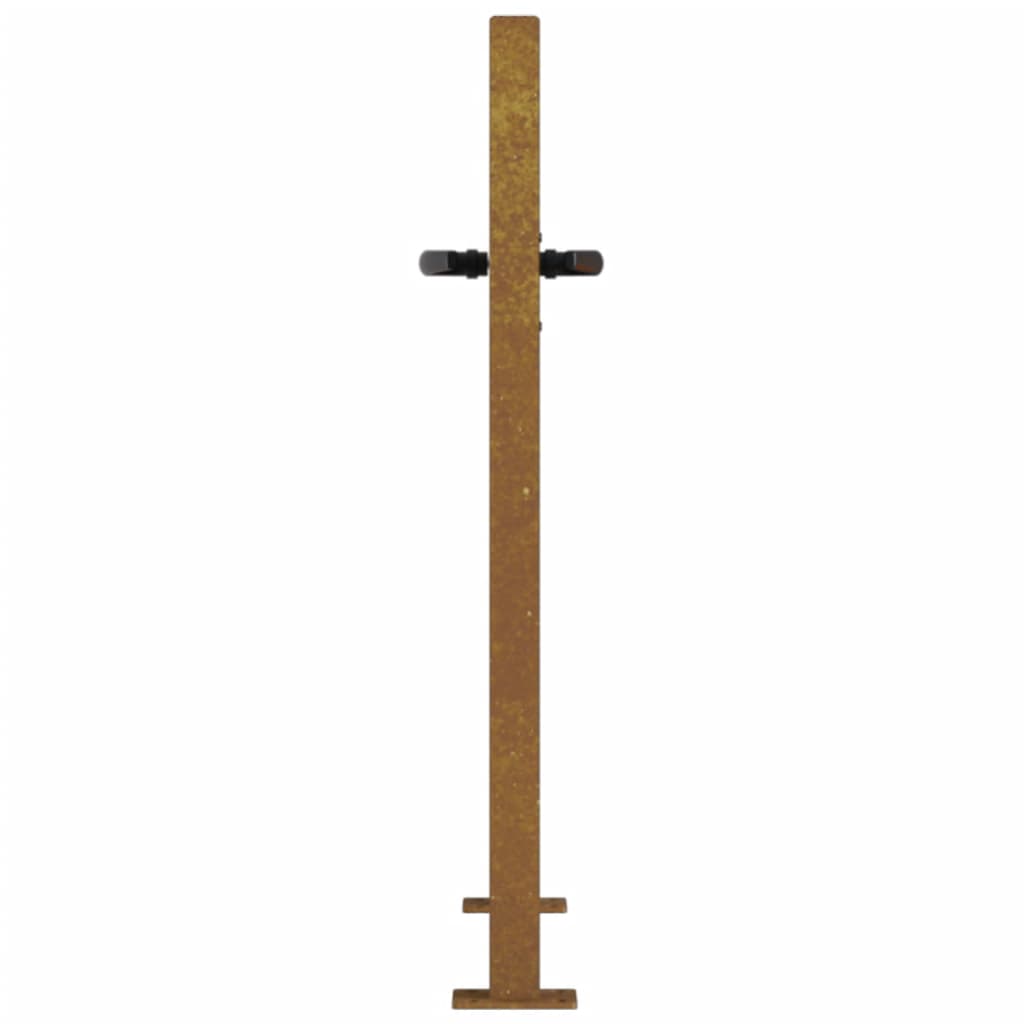 Sodo vartai, 105x80cm, corten plienas, kvadratų dizaino
