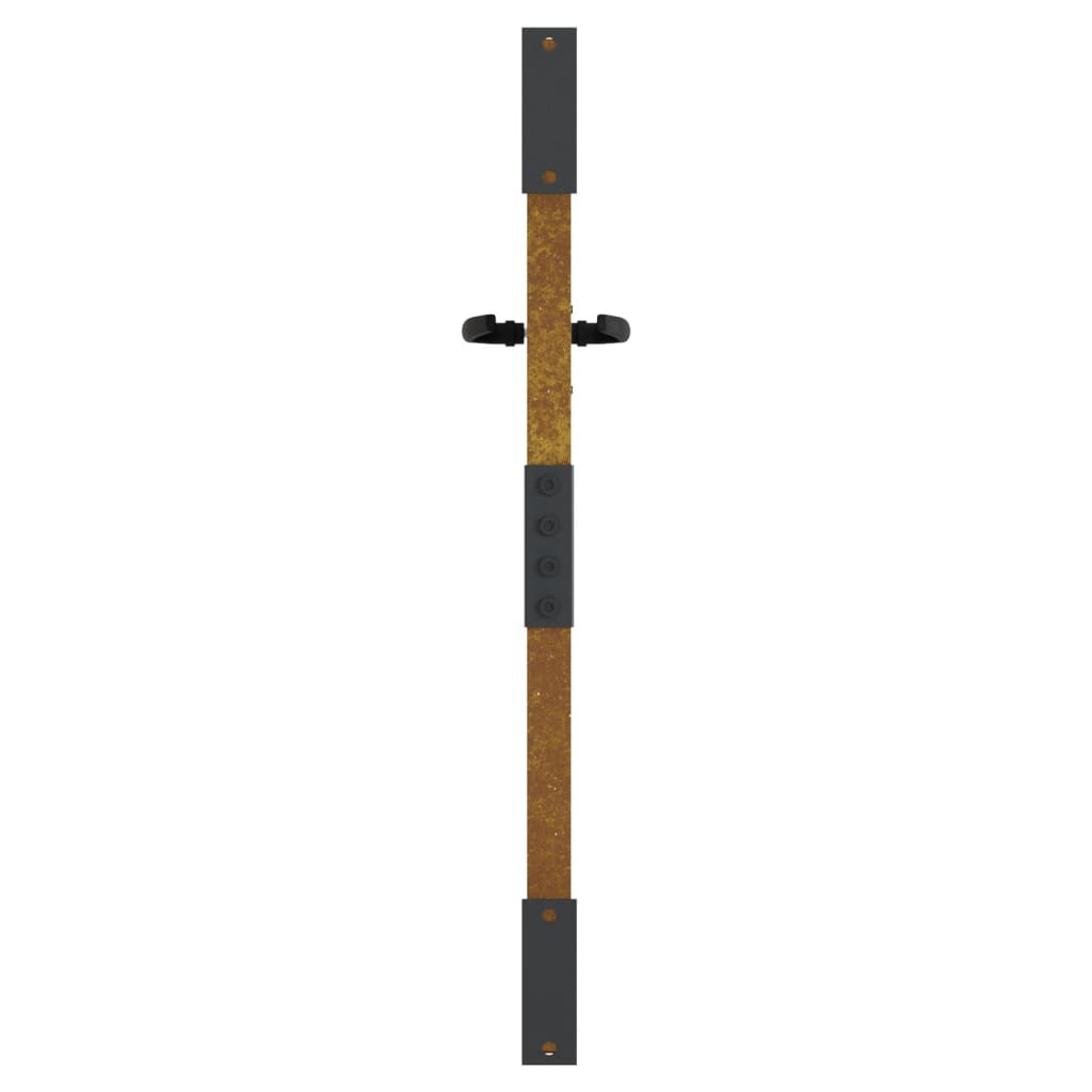 Sodo vartai, 85x75cm, corten plienas, bambuko dizaino