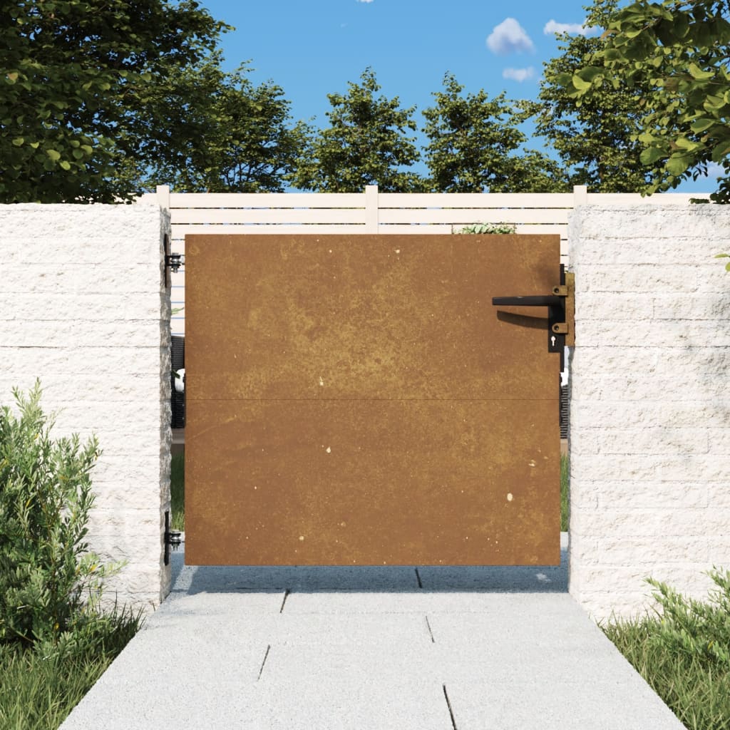 Sodo vartai, 85x75cm, corten plienas