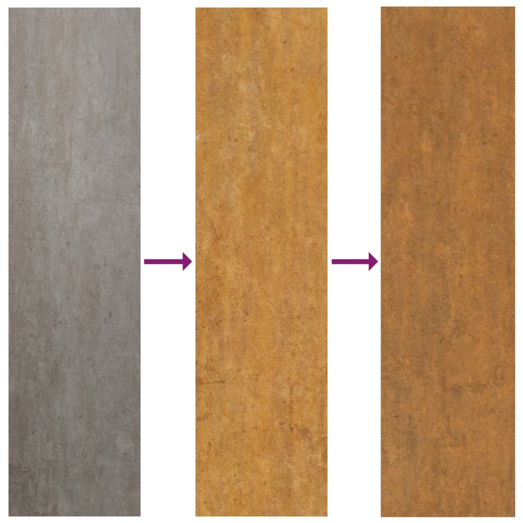 Sodo vartai, 85x100cm, corten plienas
