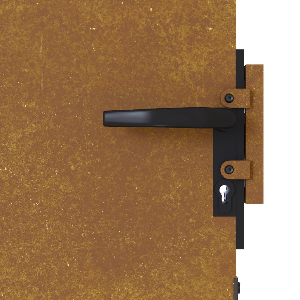 Sodo vartai, 85x200cm, corten plienas
