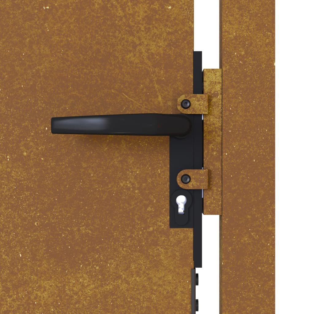 Sodo vartai, 105x80cm, corten plienas