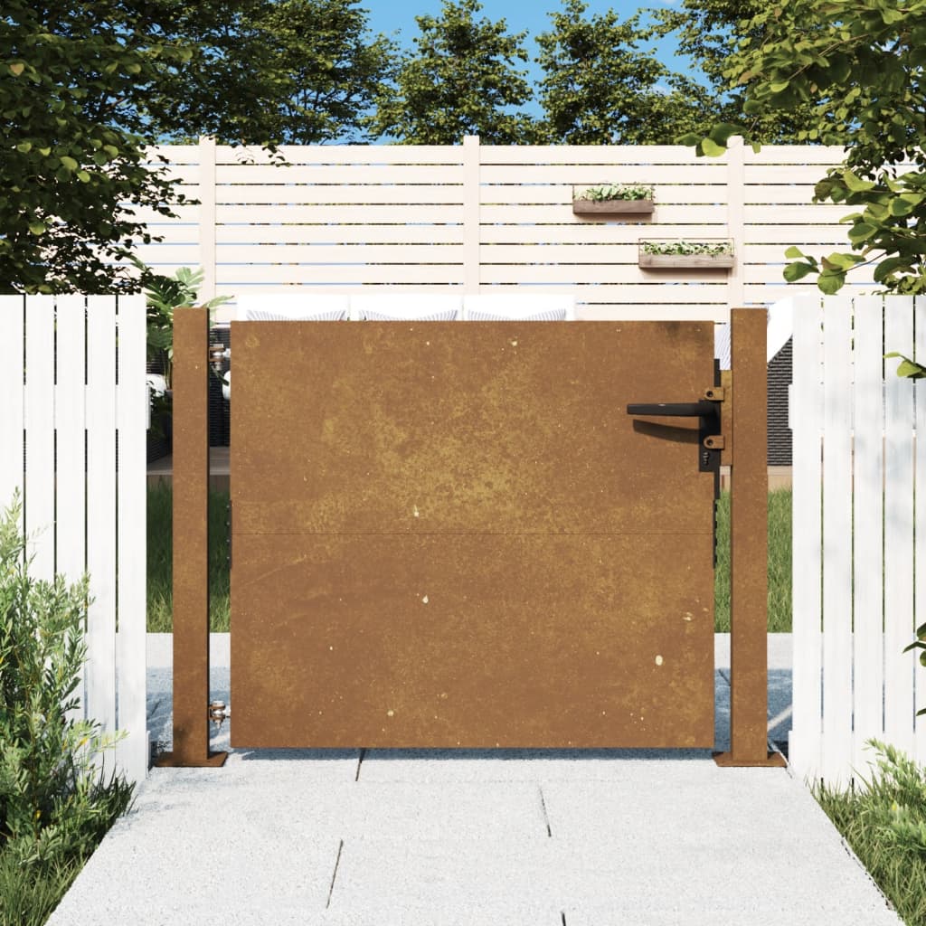 Sodo vartai, 105x80cm, corten plienas