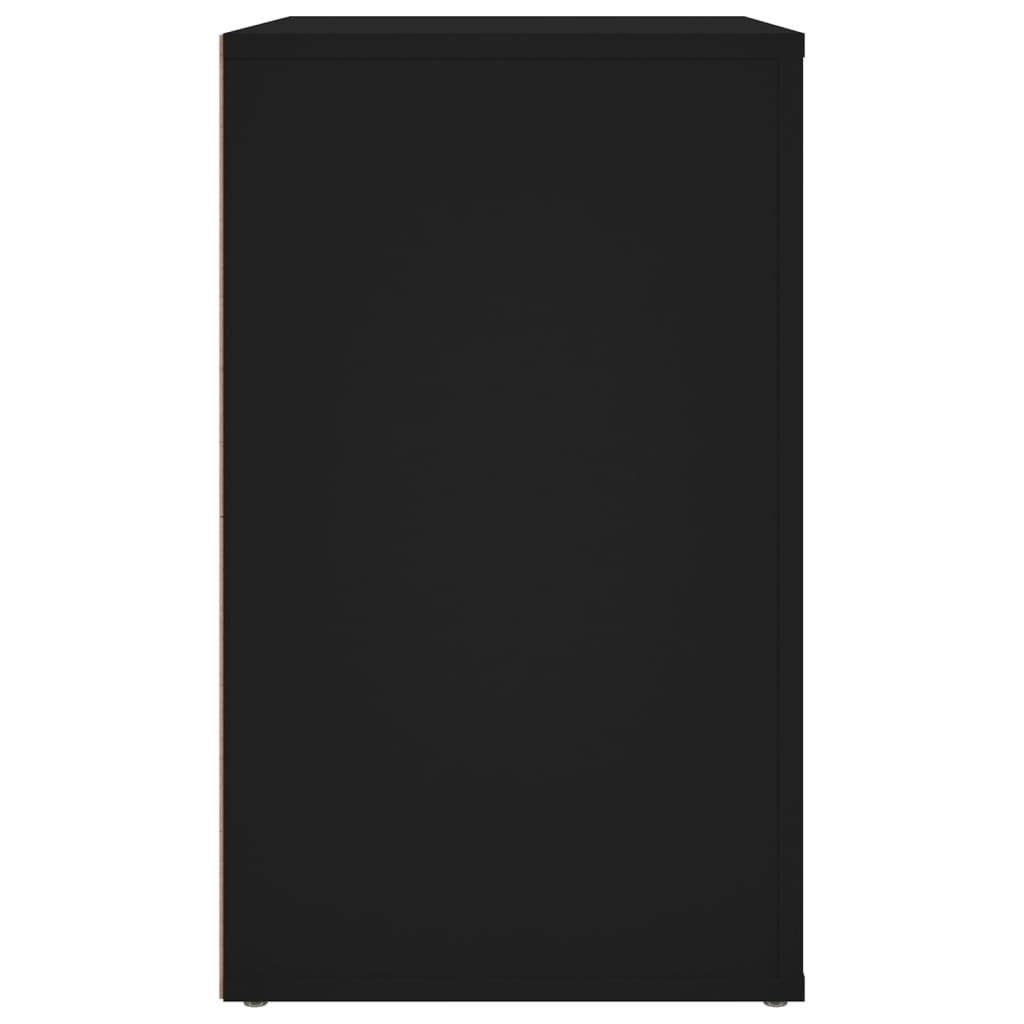 Naktinė spintelė, juodos spalvos, 50x36x60cm, apdirbta mediena