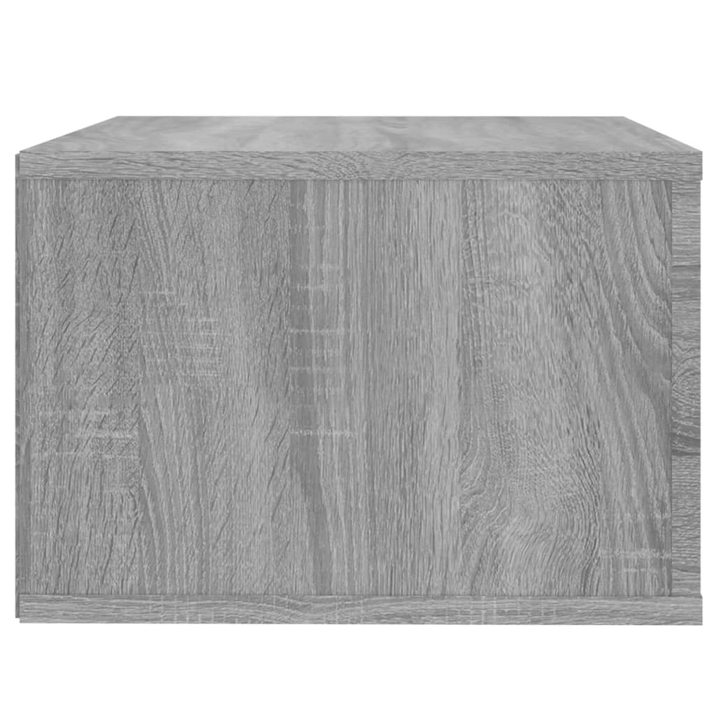 Sieninės naktinės spintelės, 2vnt., pilkos ąžuolo, 50x36x25cm