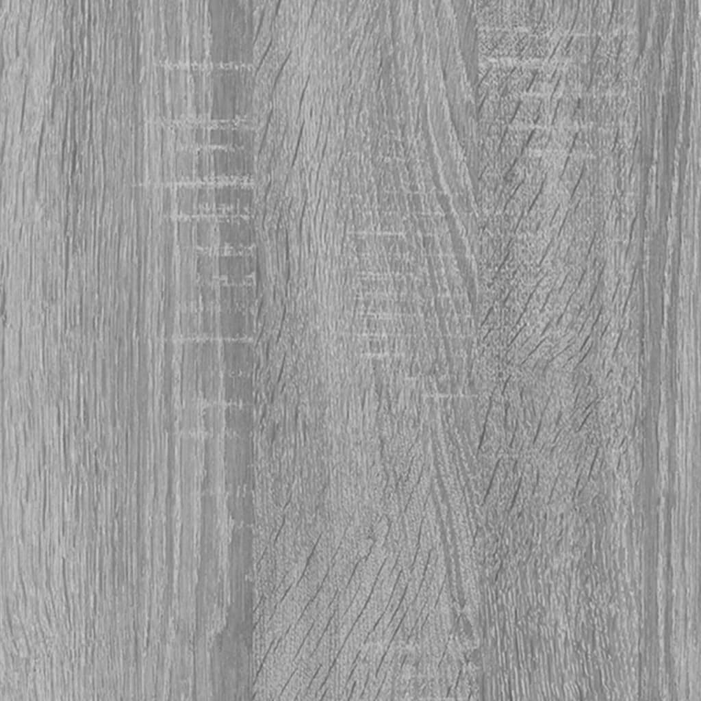 Sieninės naktinės spintelės, 2vnt., pilkos ąžuolo, 50x36x25cm