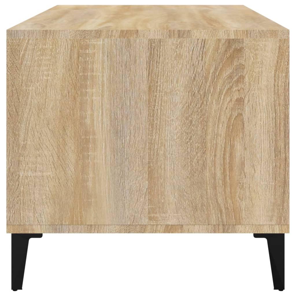 Kavos staliukas, ąžuolo spalvos, 90x49x45cm, apdirbta mediena