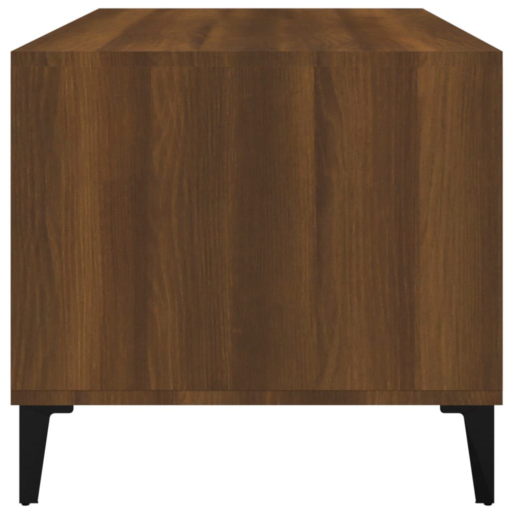 Kavos staliukas, rudas ąžuolo, 90x49x45cm, apdirbta mediena