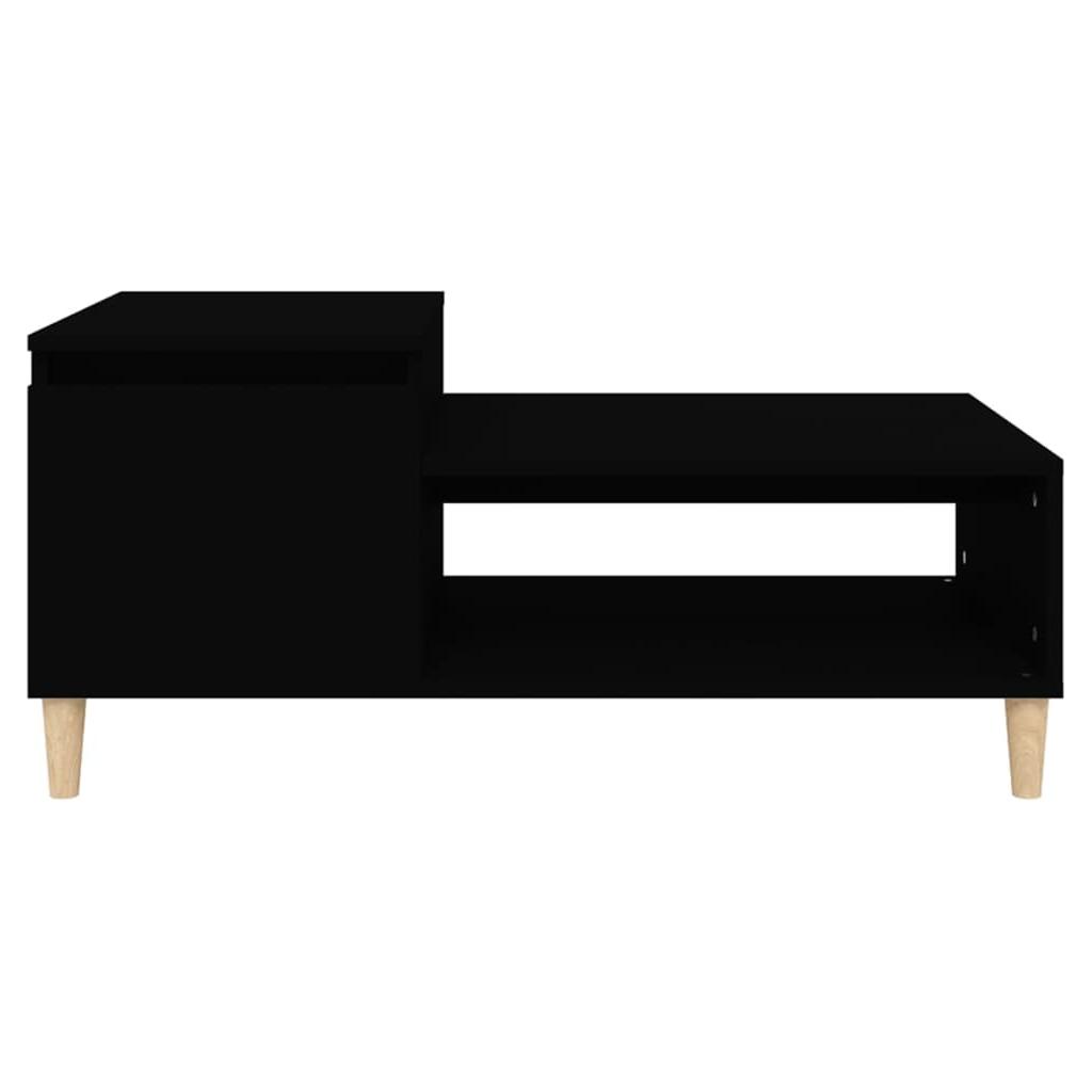 Kavos staliukas, juodos spalvos, 100x50x45 cm, apdirbta mediena