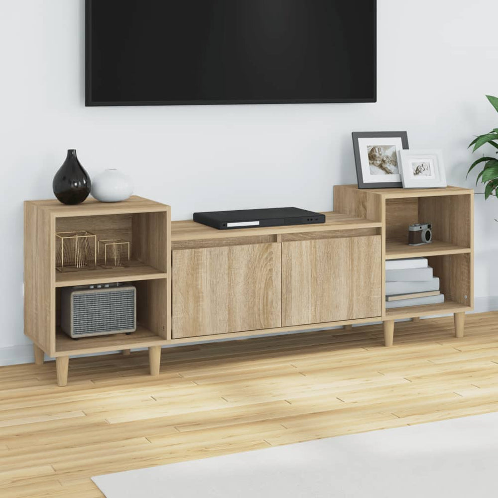 Televizoriaus spintelė, ąžuolo, 160x35x55cm, apdirbta mediena