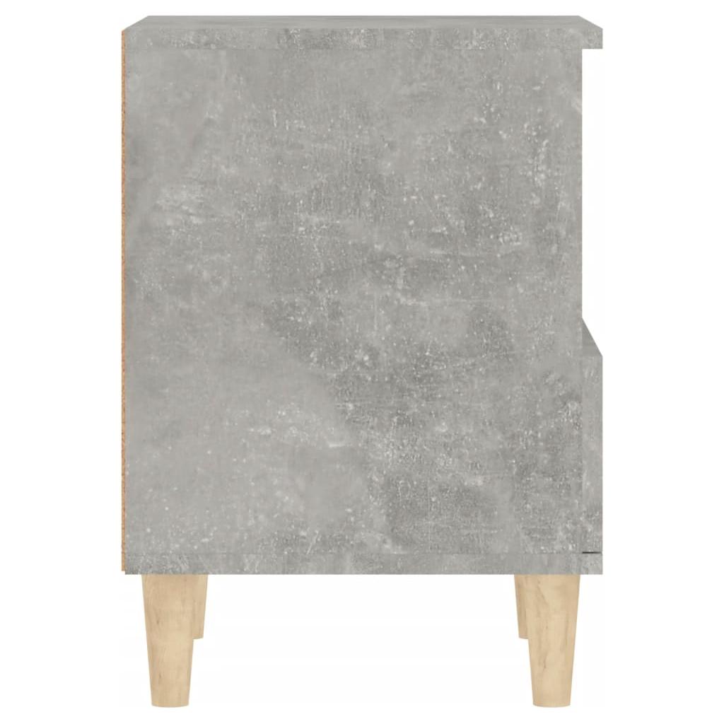 Naktinės spintelės, 2vnt., betono pilkos spalvos, 40x35x50cm