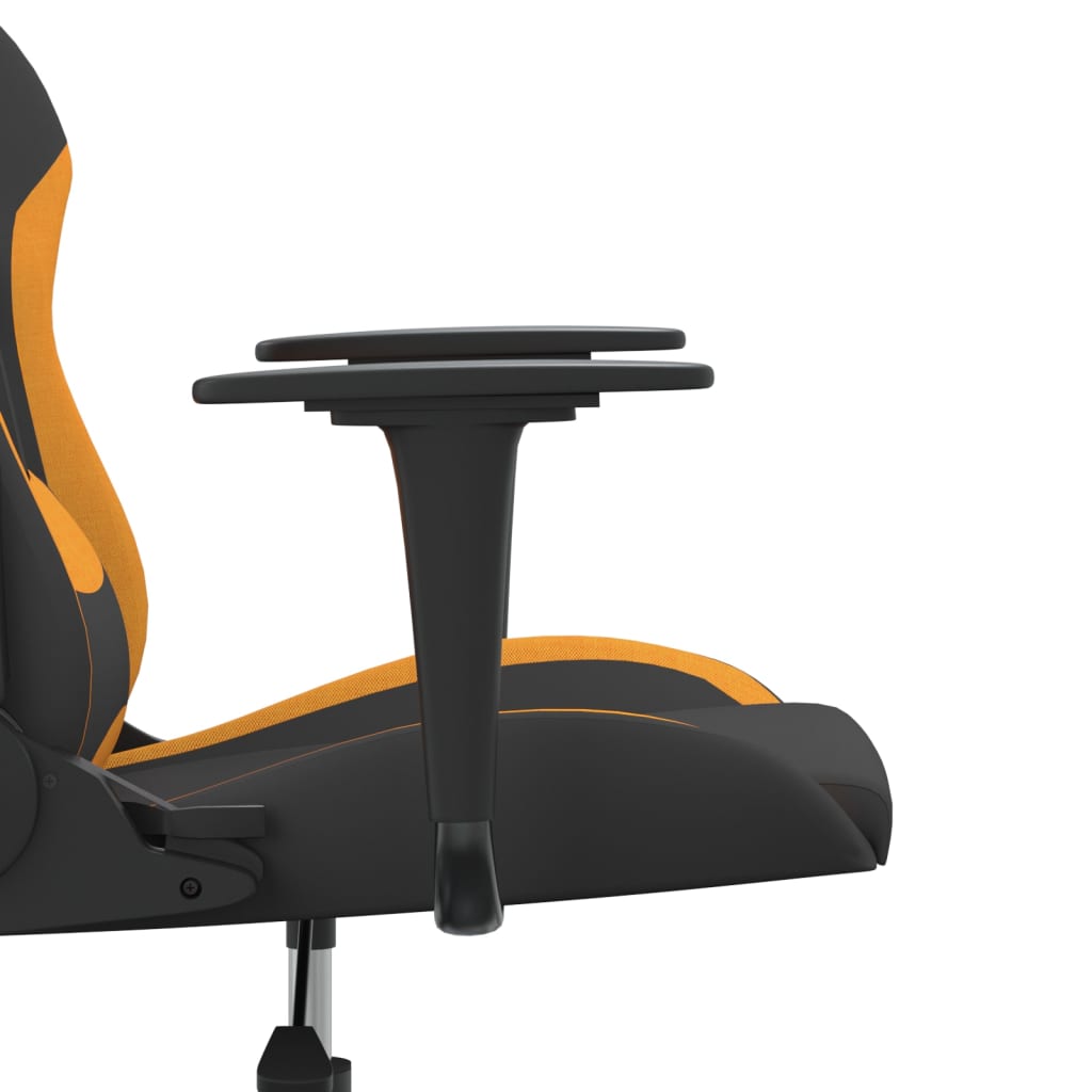 Žaidimų kėdė, juodos ir oranžinės spalvos, audinys (314373)