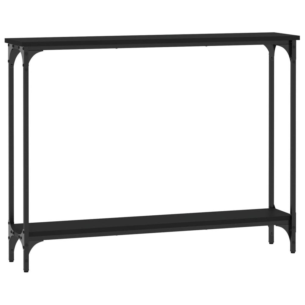 Konsolinis staliukas, juodas, 100x22,5x75cm, apdirbta mediena