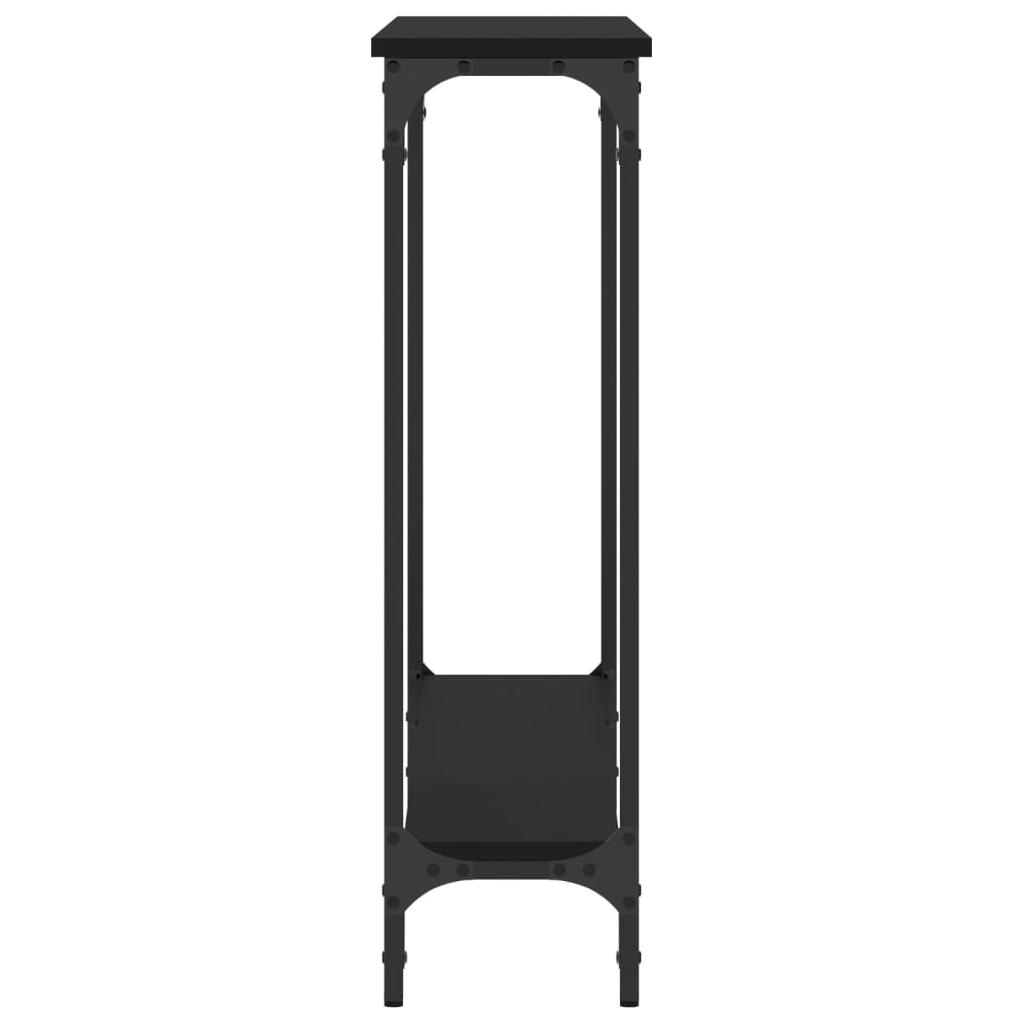 Konsolinis staliukas, juodas, 100x22,5x75cm, apdirbta mediena