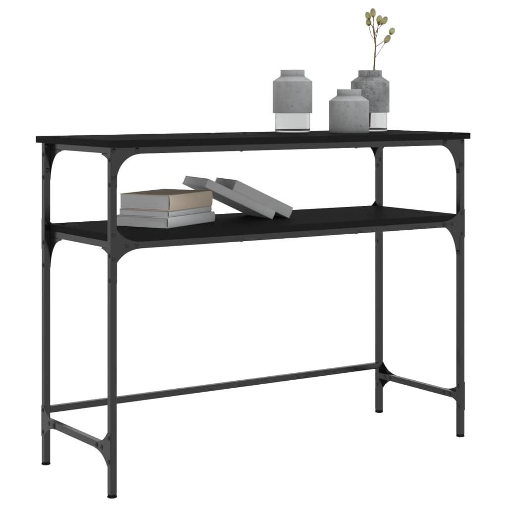 Konsolinis staliukas, juodas, 100x35,5x75cm, apdirbta mediena