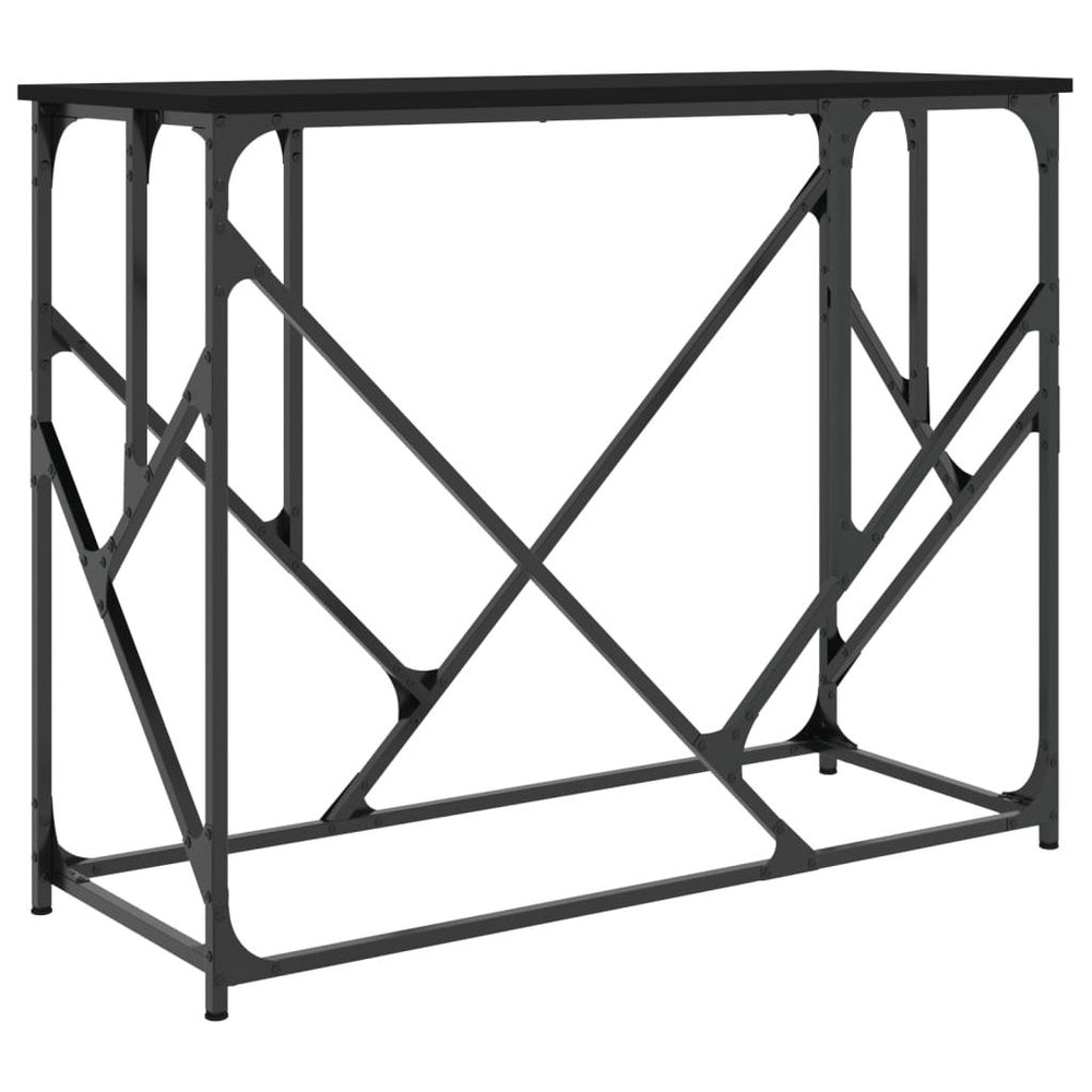 Konsolinis staliukas, juodas, 100x40x80cm, apdirbta mediena