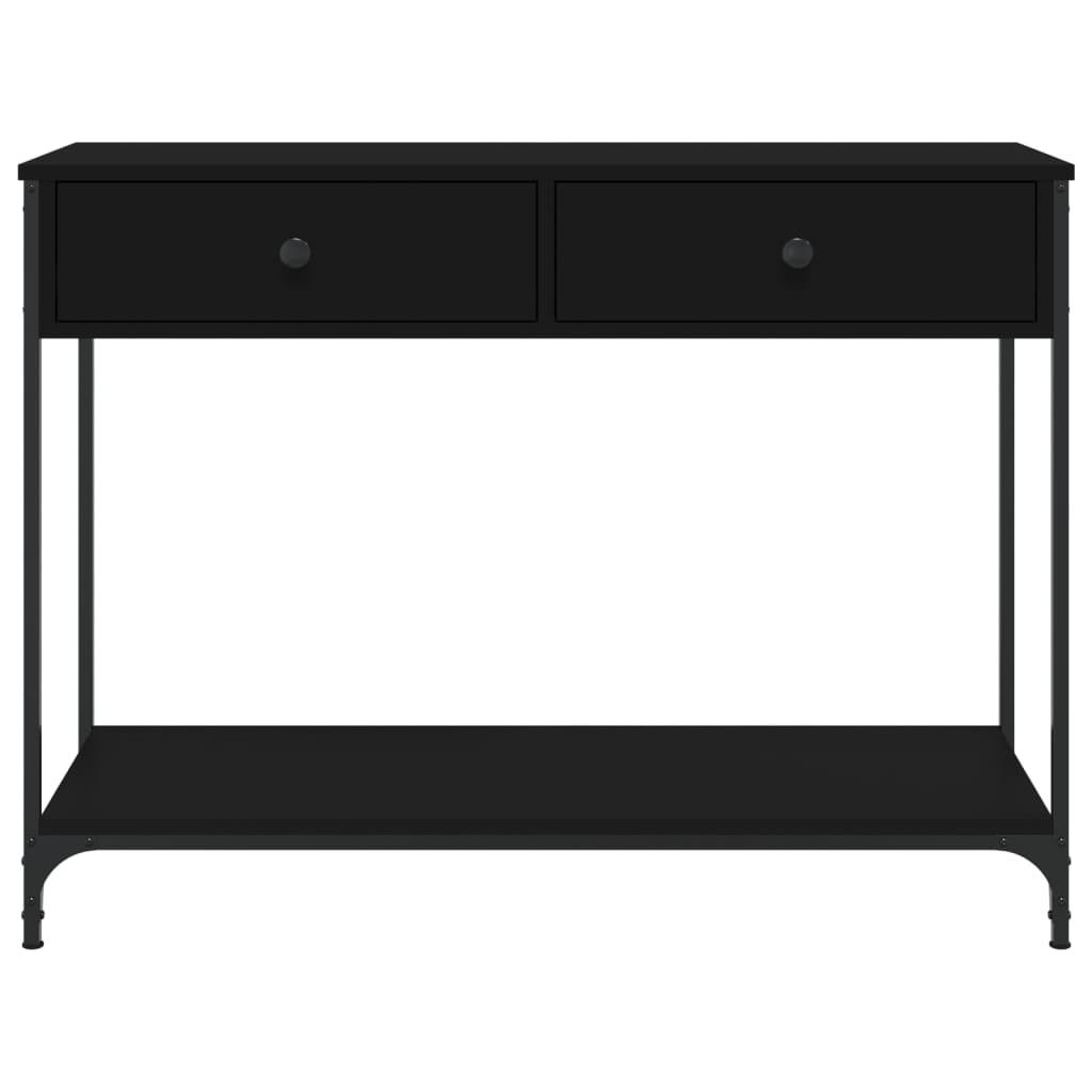 Konsolinis staliukas, juodas, 100x34,5x75cm, apdirbta mediena