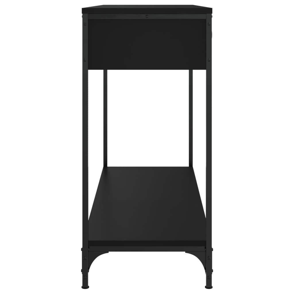 Konsolinis staliukas, juodas, 100x34,5x75cm, apdirbta mediena