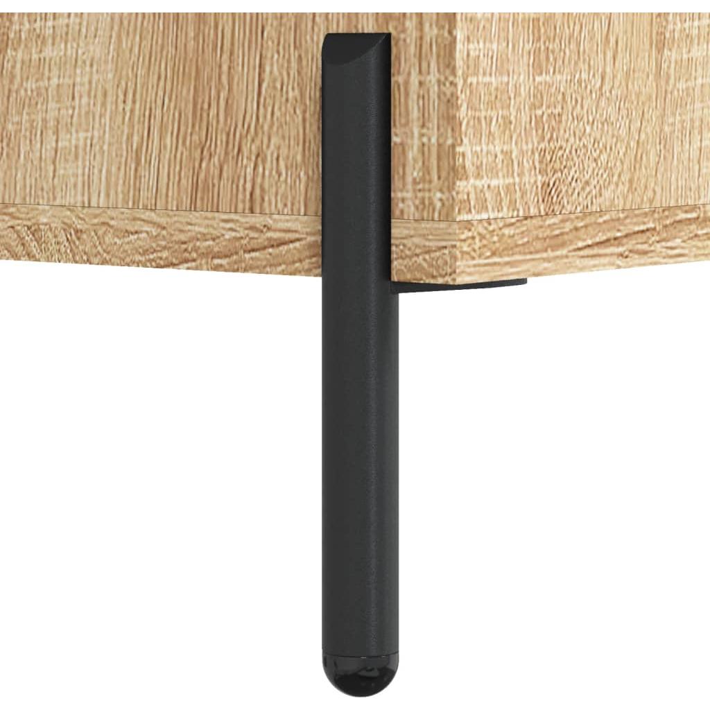 Kavos staliukas, sonoma ąžuolo, 50x50x40cm, apdirbta mediena