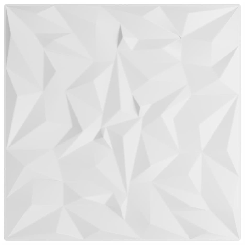 Sienų plokštės, 24vnt., baltos, 50x50cm, EPS, 6m²