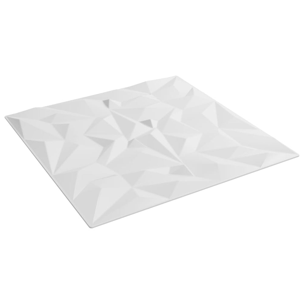 Sienų plokštės, 48vnt., baltos, 50x50cm, EPS, 12m²