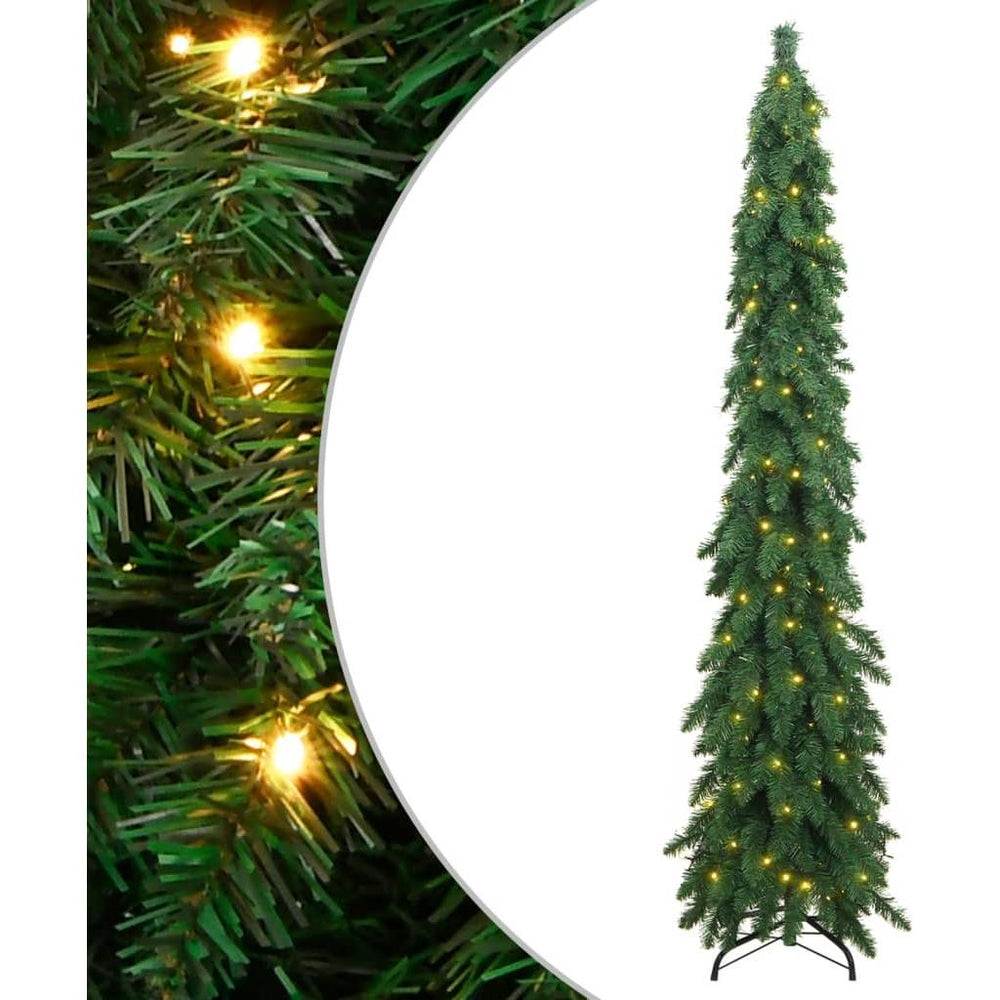 Dirbtinė apšviesta Kalėdų eglutė su 130 LED lempučių, 210cm