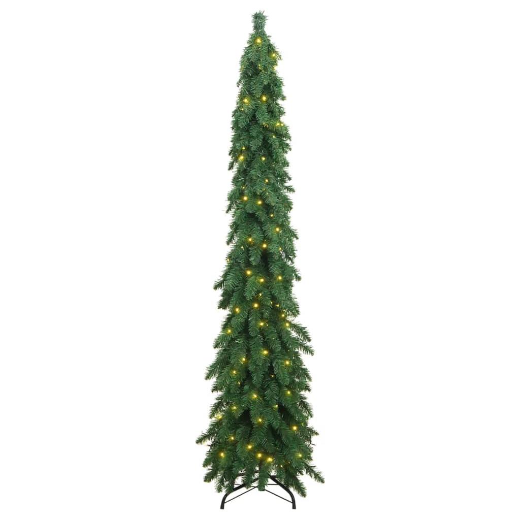 Dirbtinė apšviesta Kalėdų eglutė su 130 LED lempučių, 210cm