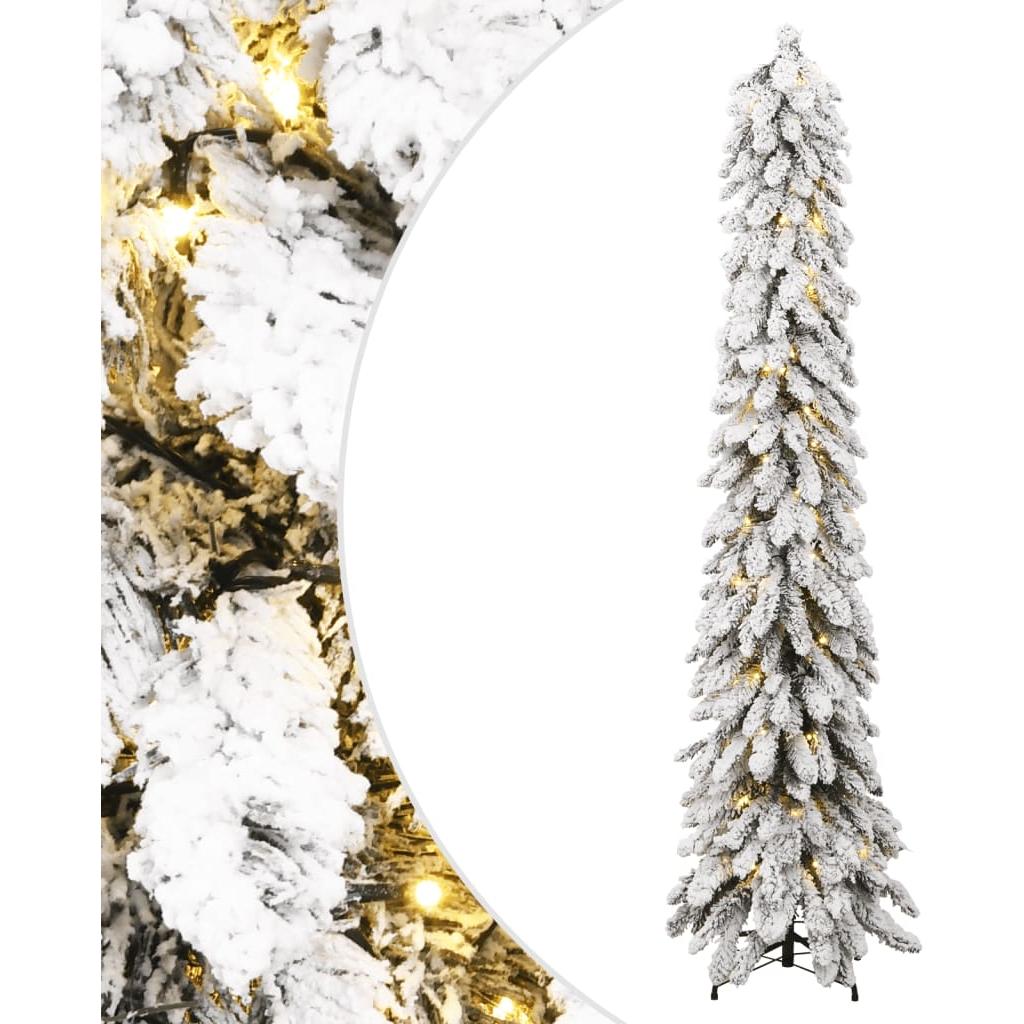 Dirbtinė Kalėdų eglutė su 130 LED ir sniegu, 210cm