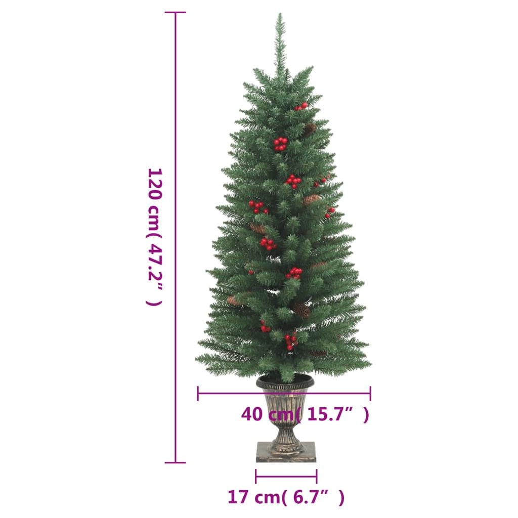 Dirbtinės Kalėdų eglutės, 2vnt., žalios, 120cm, 100 LED