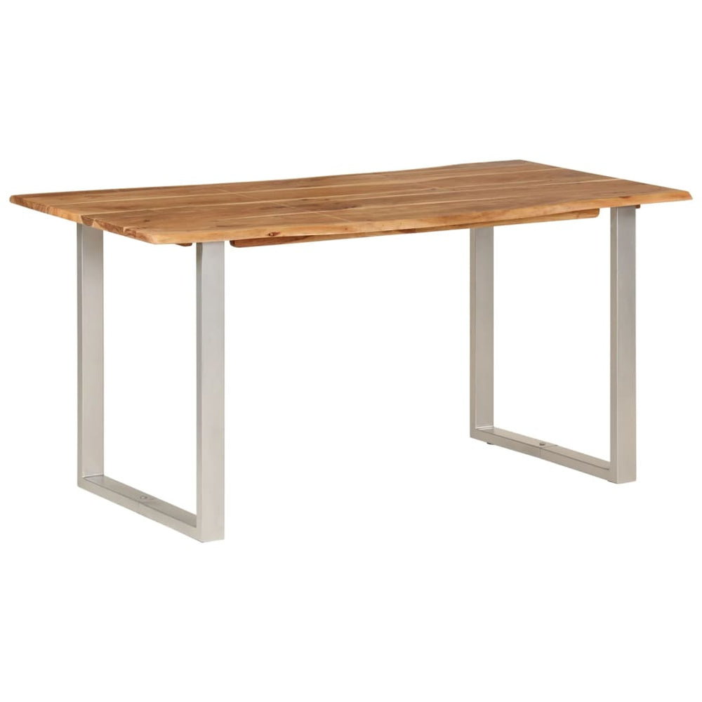 Valgomojo stalas, 154x80x76cm, akacijos medienos masyvas