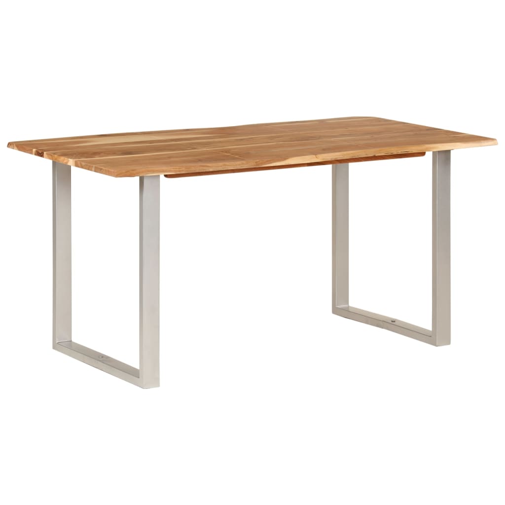 Valgomojo stalas, 154x80x76cm, akacijos medienos masyvas