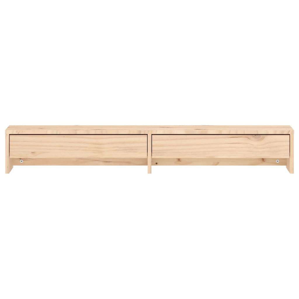 Monitoriaus stovas, 100x27x15cm, pušies medienos masyvas