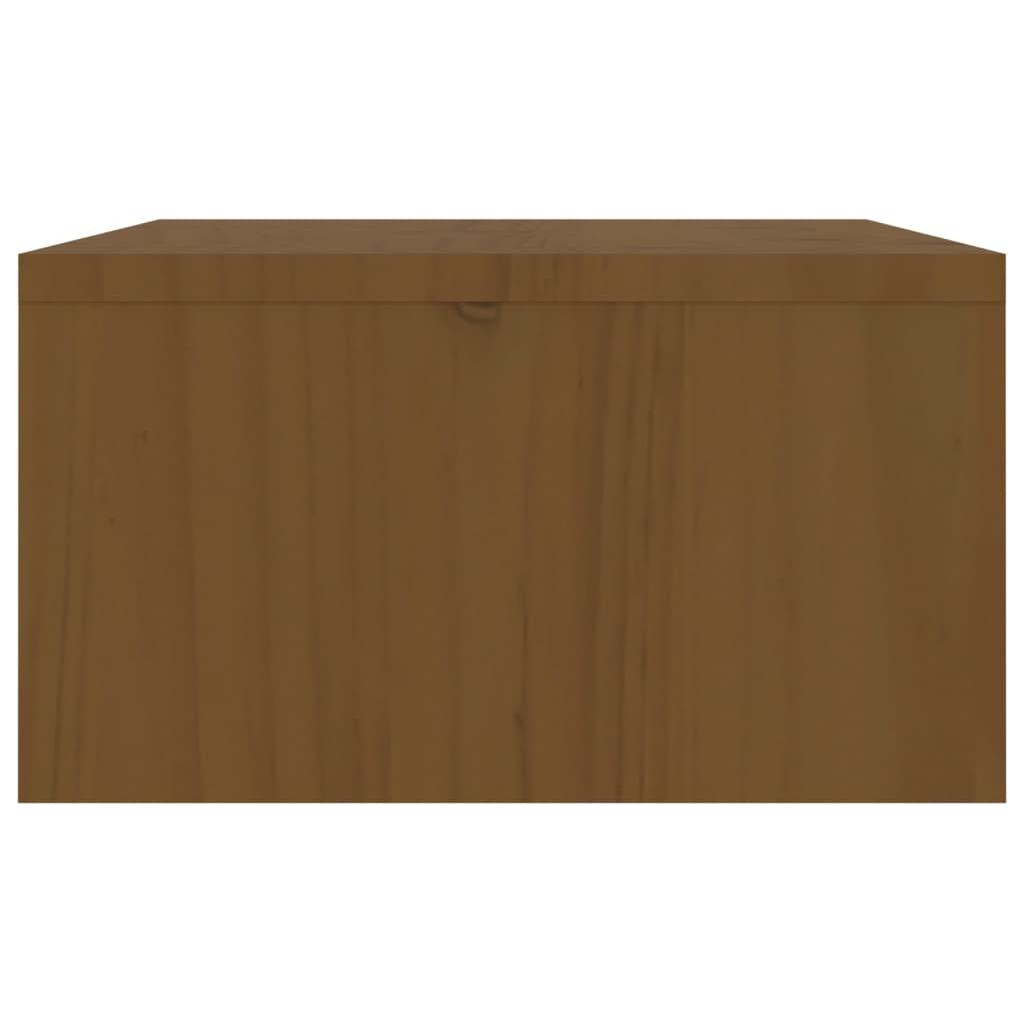 Monitoriaus stovas, medaus rudas, 100x27x15cm, pušies masyvas