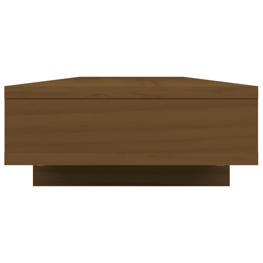 Monitoriaus stovas, medaus rudas, 100x27x14cm, pušies masyvas