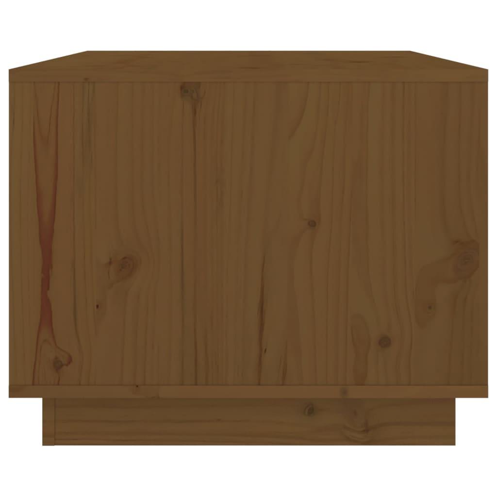 Kavos staliukas, medaus rudas, 80x50x40cm, pušies masyvas