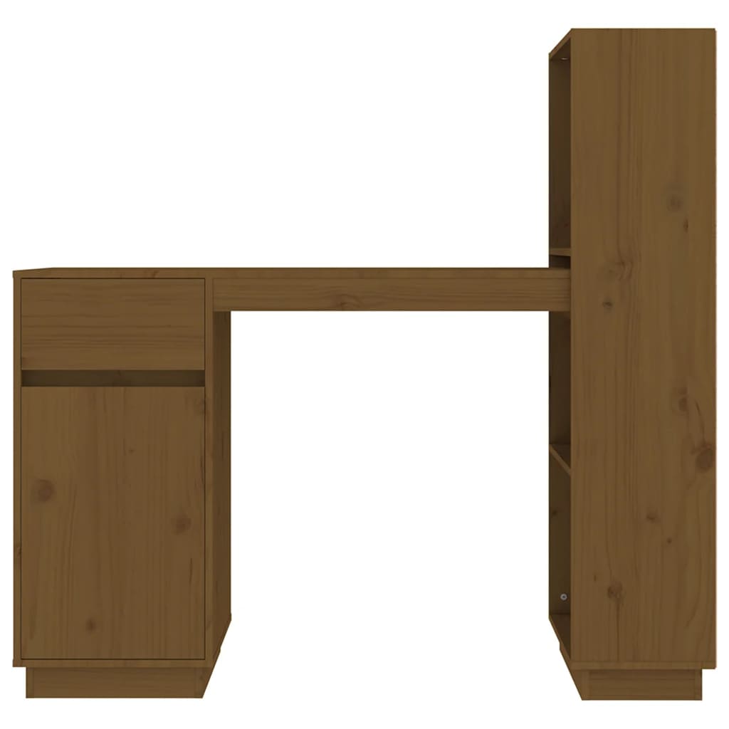 Rašomasis stalas, medaus rudas, 110x53x117cm, pušies masyvas