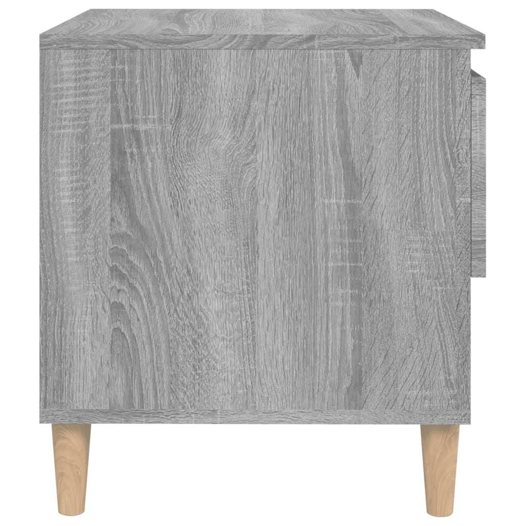 Naktiniai staliukai, 2vnt., pilki ąžuolo, 50x46x50cm, mediena