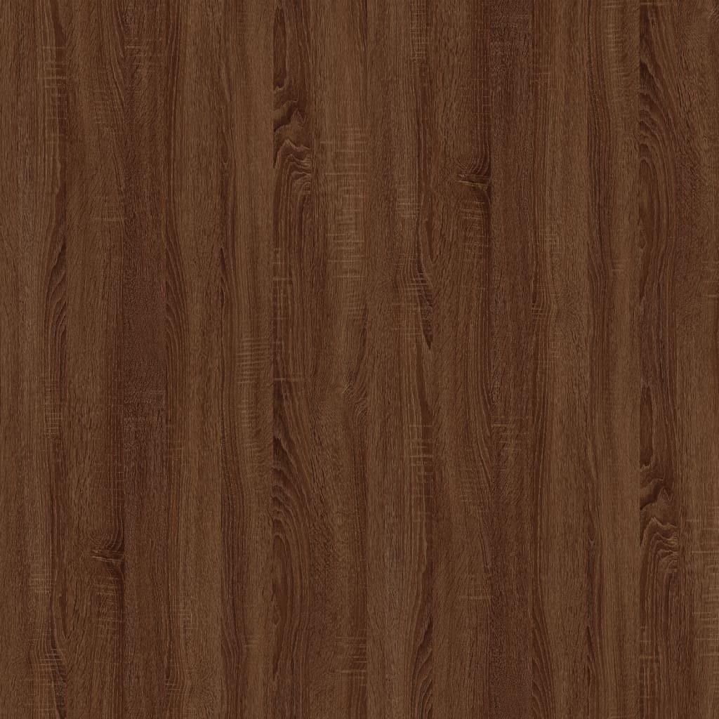 Naktiniai staliukai, 2vnt., rudi ąžuolo, 50x46x50cm, mediena