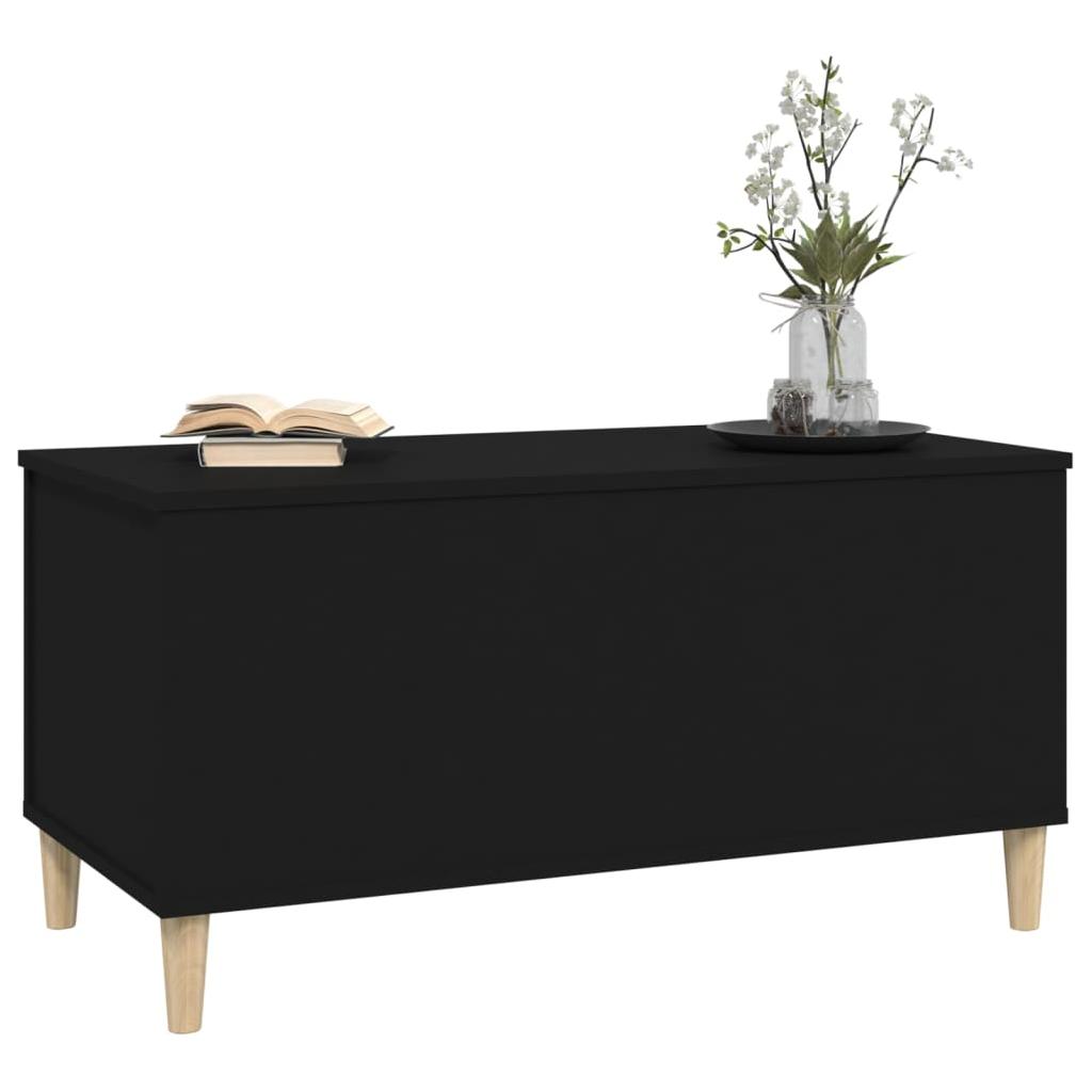 Kavos staliukas, juodos spalvos, 90x44,5x45cm, apdirbta mediena