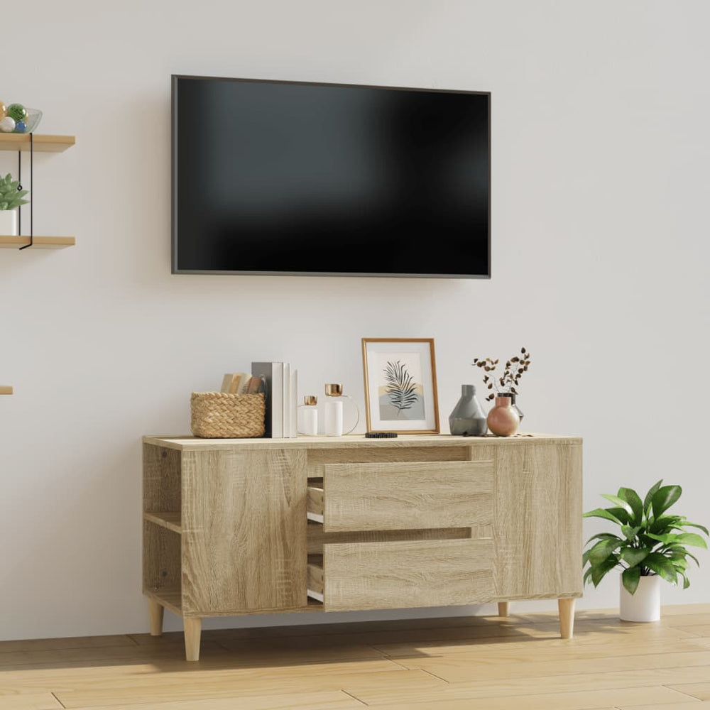 Televizoriaus spintelė, ąžuolo, 102x44,5x50cm, apdirbta mediena