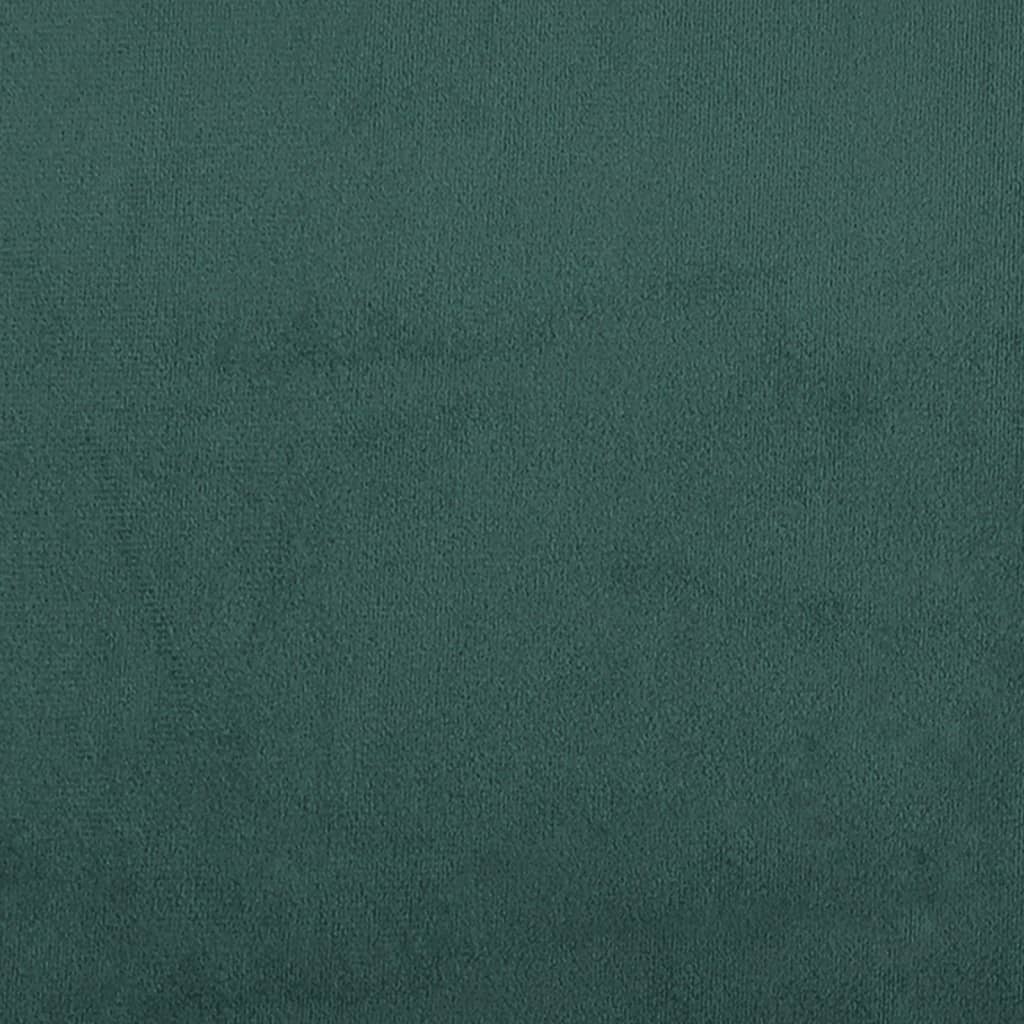 Suoliukas, tamsiai žalios spalvos, 108x79x79cm, aksomas