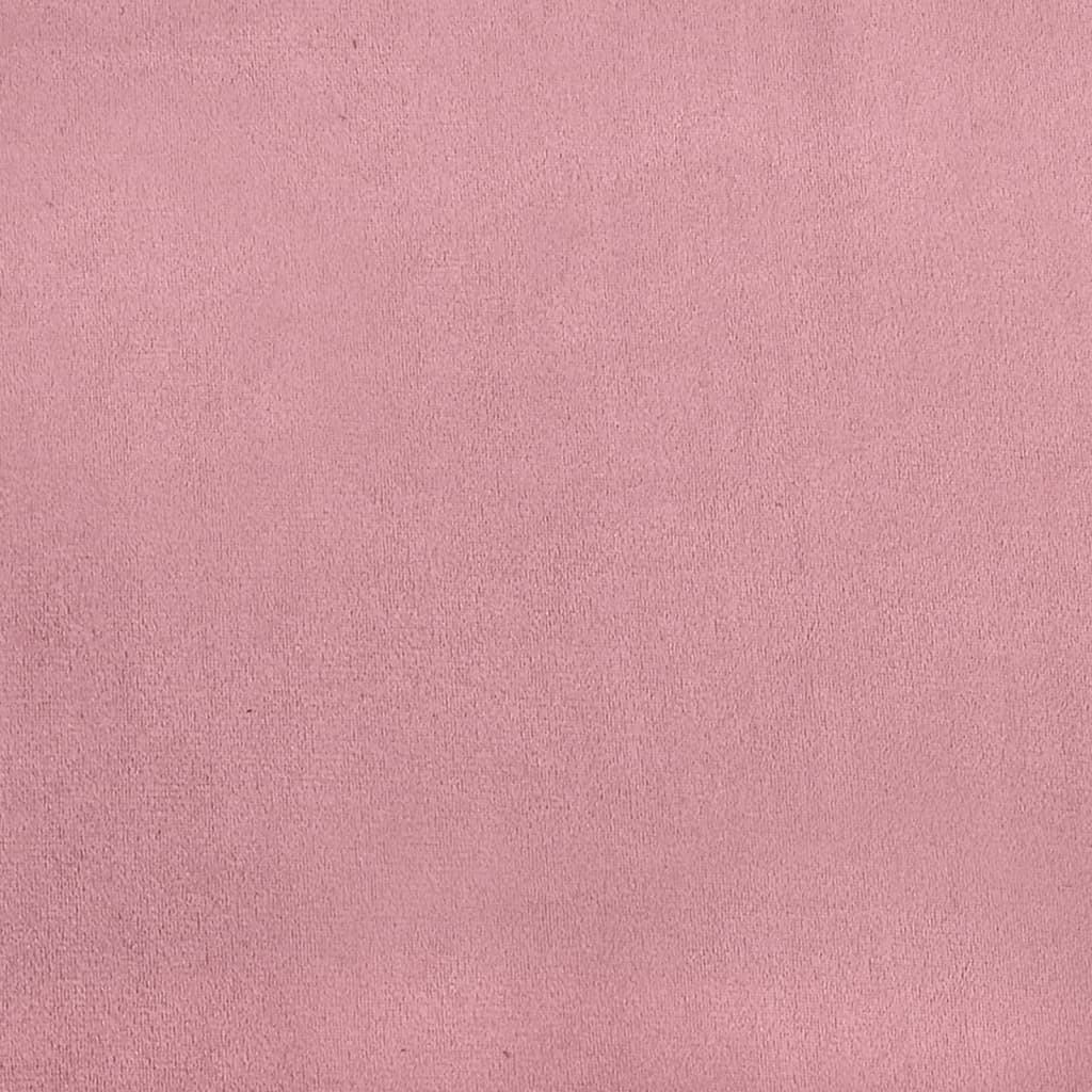 Suoliukas, rožinės spalvos, 108x79x79cm, aksomas