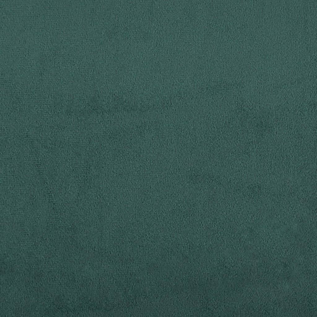 Suoliukas, tamsiai žalios spalvos, 110x76x80cm, aksomas