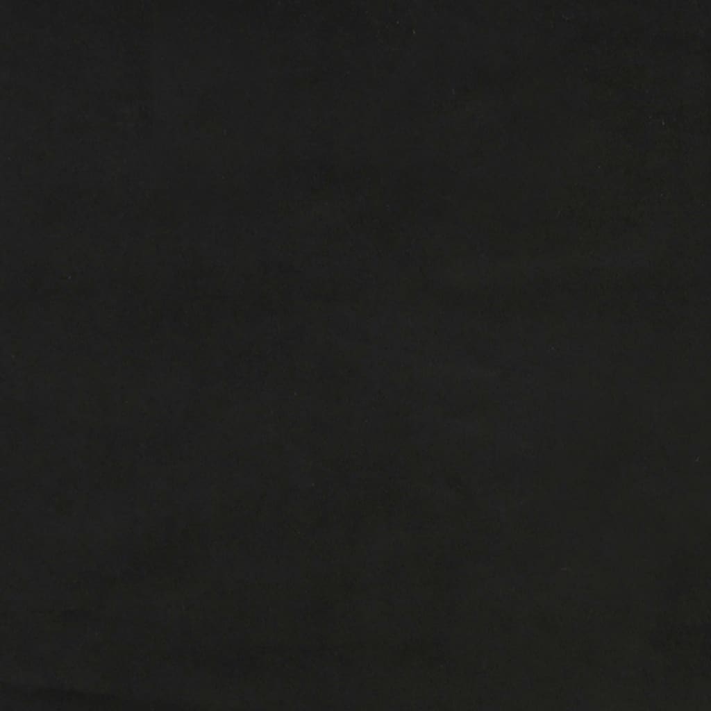 Suoliukas, juodos spalvos, 110x76x80cm, aksomas